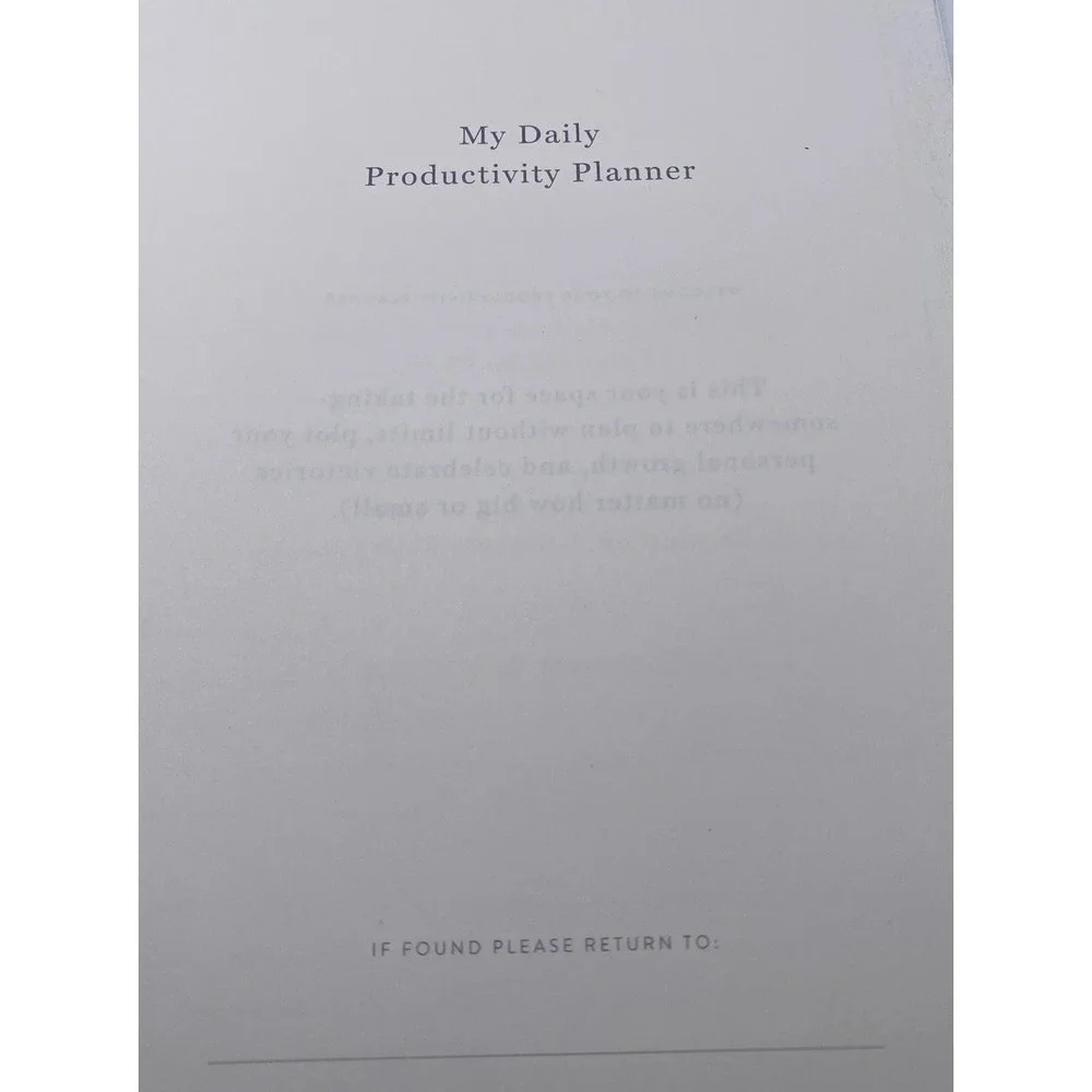 Papier Productivity Planner Hard Cover Spiral 9.84